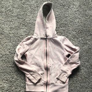 Hooded zip up sweatshirt